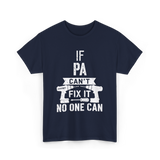 If Pa Can't Fix It Grandpa T-Shirt - Navy