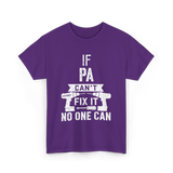 If Pa Can't Fix It Grandpa T-Shirt - Purple