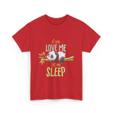 If You Love Me Panda T-Shirt - Red