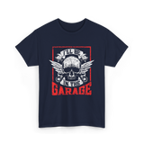 I'll Be In The Garage Mechanics T-Shirt - Navy