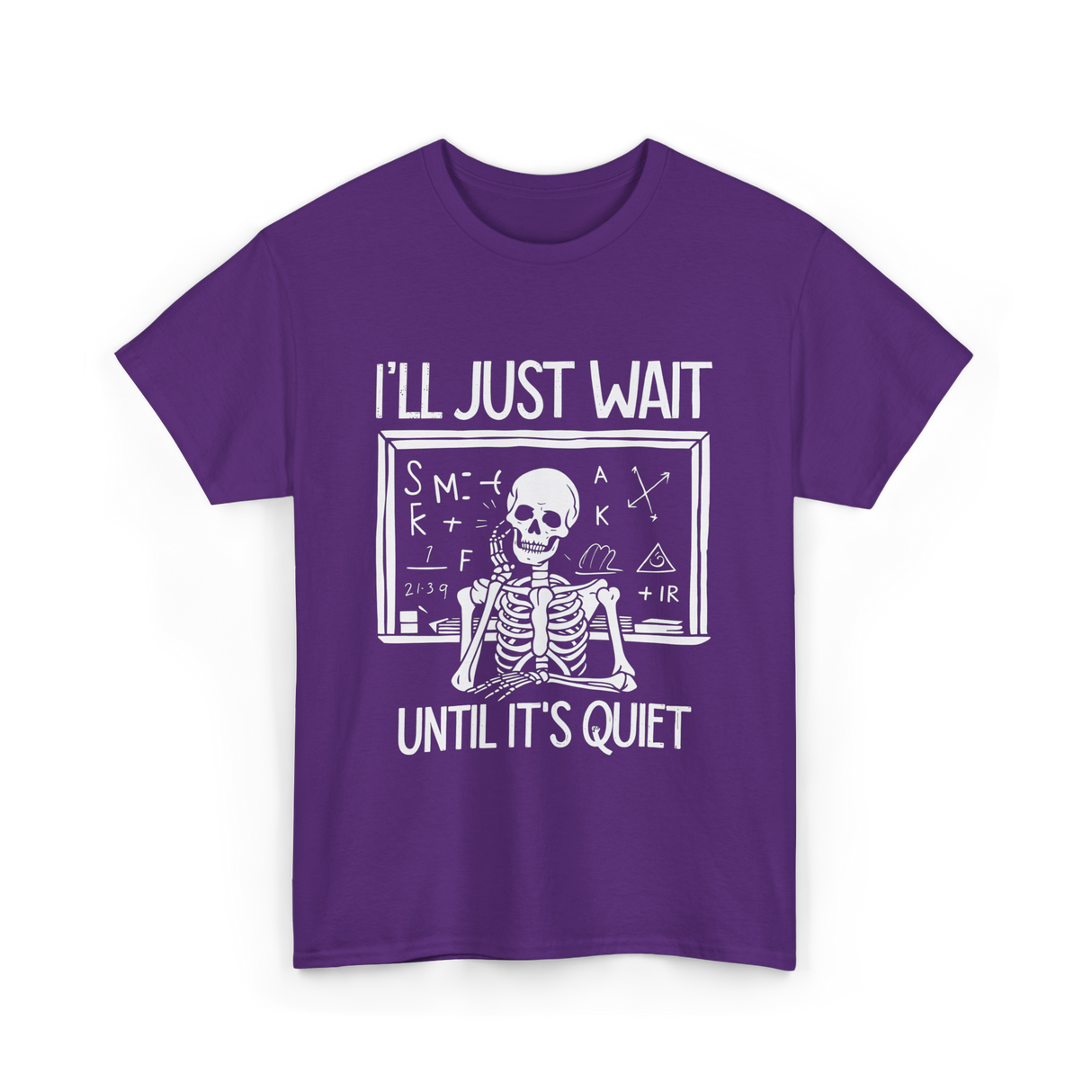 I'll Just Wait Teacher Halloween T-Shirt - Purple