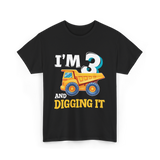 I'M 3 Digging It Construction T-Shirt - Black