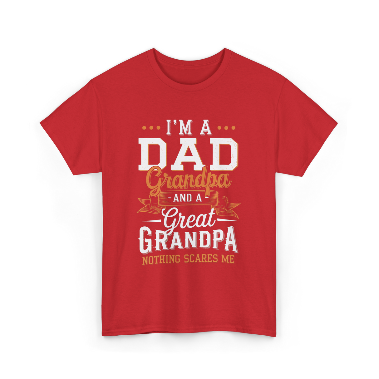 I'm A Dad Grandpa T-Shirt - Red