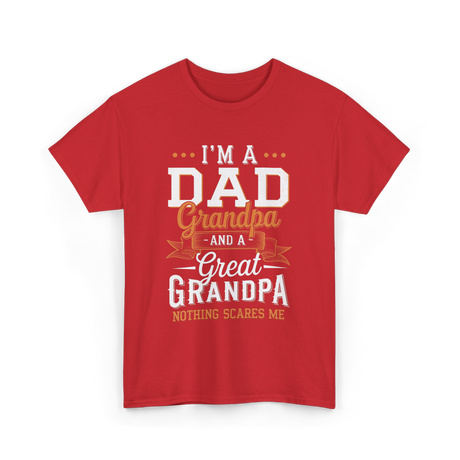 I'm A Dad Grandpa T-Shirt - Red