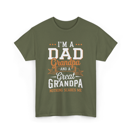 I'm A Dad Grandpa T-Shirt - Military Green