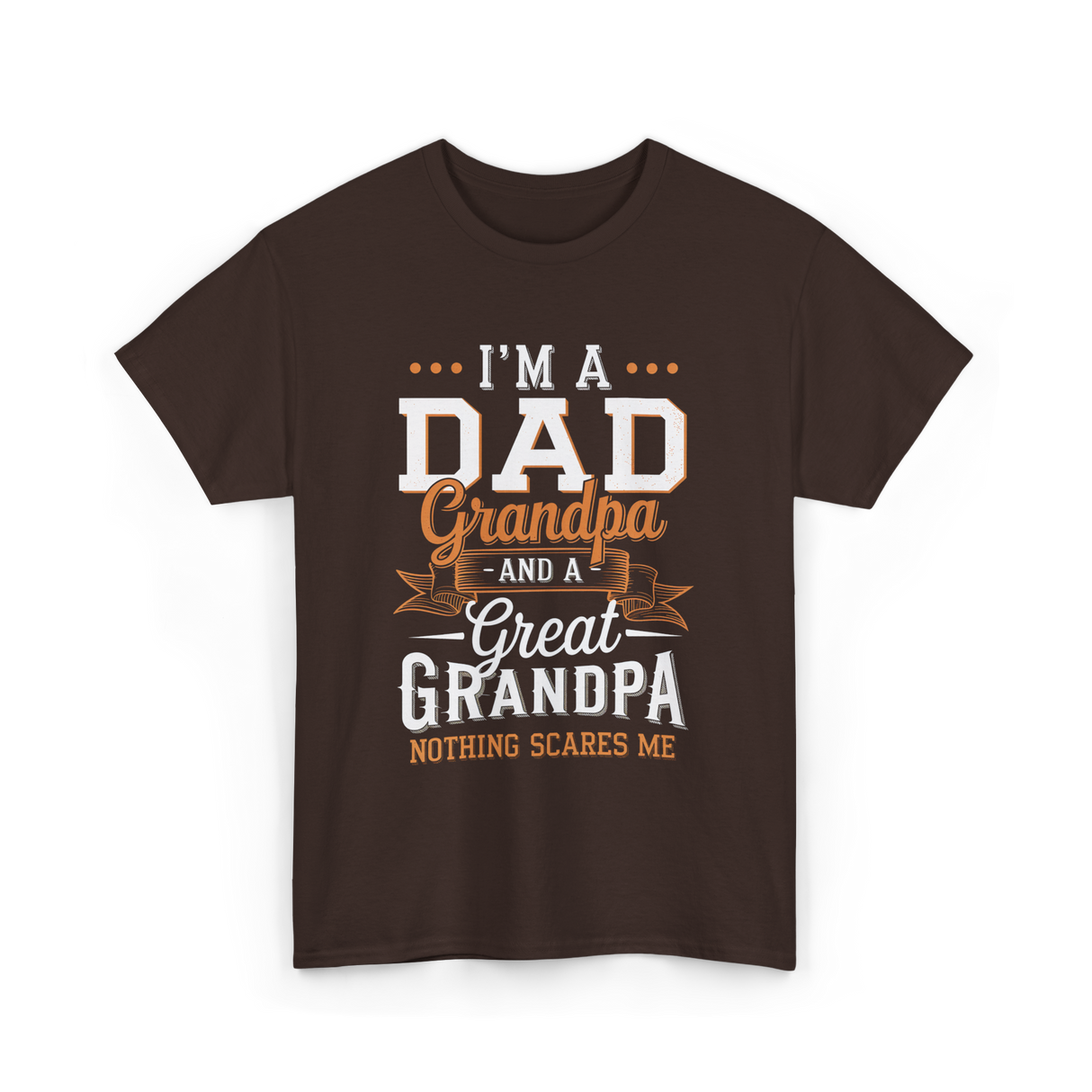 I'm A Dad Grandpa T-Shirt - Dark Chocolate