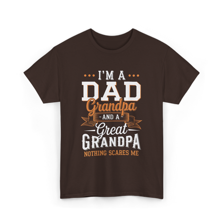 I'm A Dad Grandpa T-Shirt - Dark Chocolate