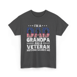 I'm A Dad Grandpa Veteran T-Shirt - Dark Heather