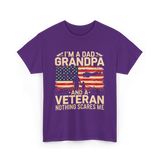 I'm A Dad Grandpa Veteran T-Shirt - Purple