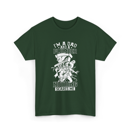 I'm A Dad Plumber Plumbing T-Shirt - Forest Green