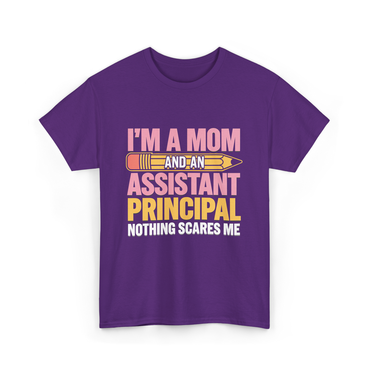 Im A Mom Assistant Principal T-Shirt - Purple