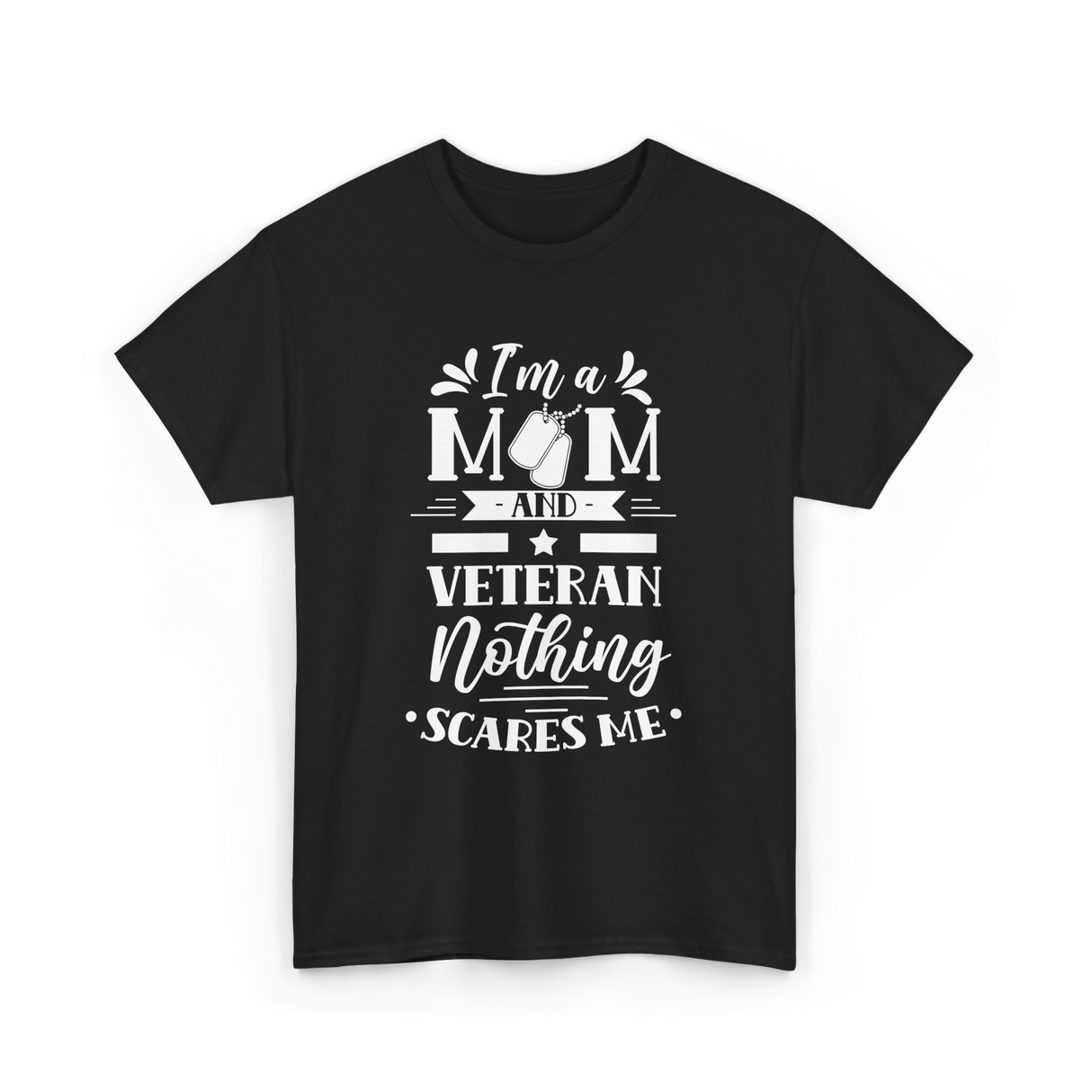 I'm A Mom Veteran Proud T-Shirt - Black