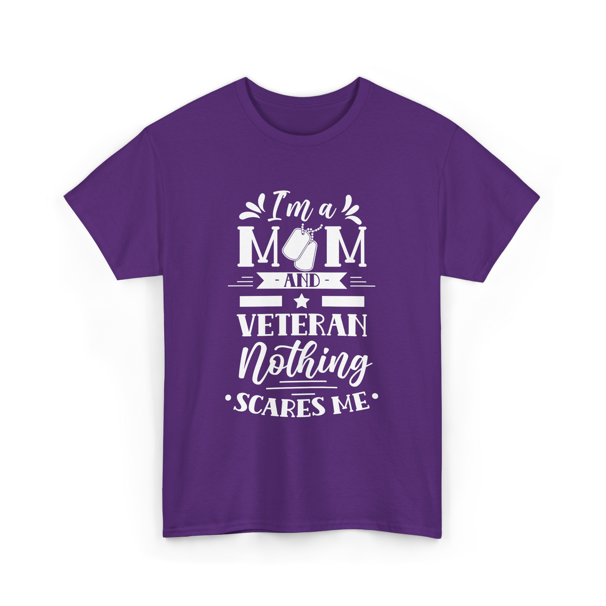 I'm A Mom Veteran Proud T-Shirt - Purple