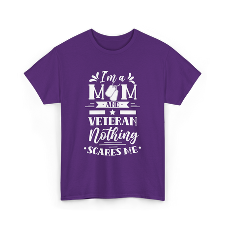 I'm A Mom Veteran Proud T-Shirt - Purple