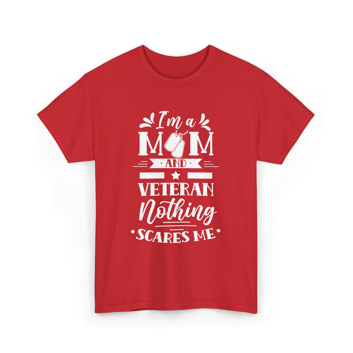 I'm A Mom Veteran Proud T-Shirt - Red