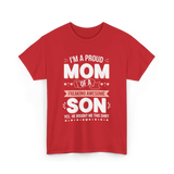 I'm A Proud Mom Son T-Shirt - Red