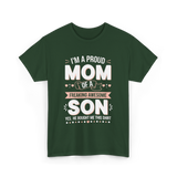 I'm A Proud Mom Son T-Shirt - Forest Green