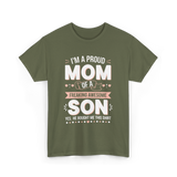 I'm A Proud Mom Son T-Shirt - Military Green