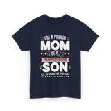 I'm A Proud Mom Son T-Shirt - Navy