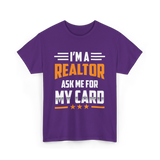I'm A Realtor Real Estate Agent T-Shirt - Purple