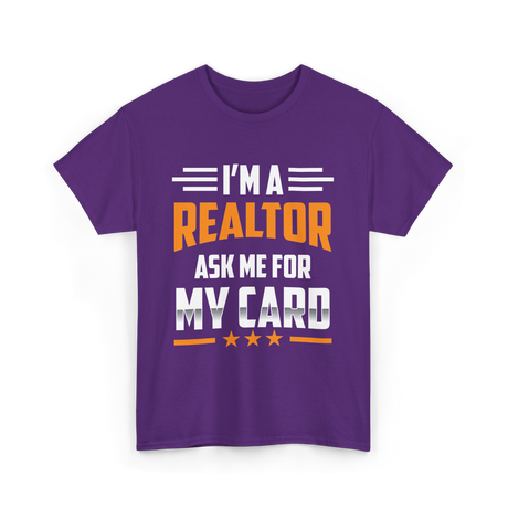 I'm A Realtor Real Estate Agent T-Shirt - Purple