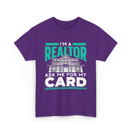 I'm A Realtor Real Estate Agent T-Shirt - Purple