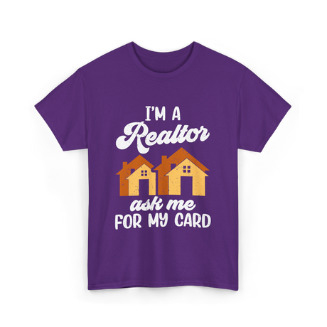 I'm A Realtor Real Estate Agent T-Shirt - Purple