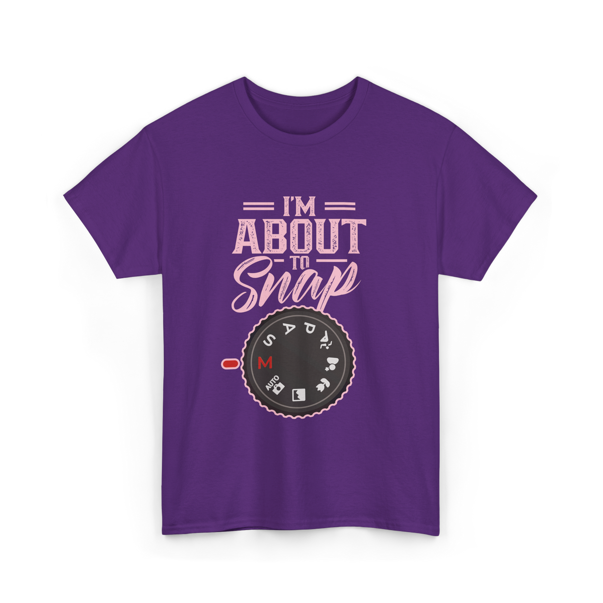 I'm About To Snap Photography T-Shirt - Purple