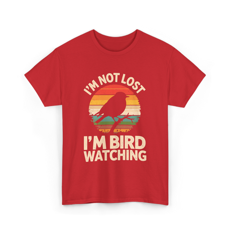 I'm Bird Watching Bird Watching T-Shirt - Red