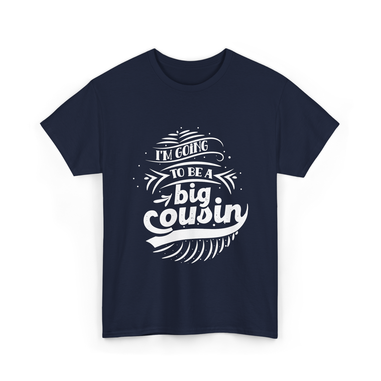 I'm Going To Be A Big Cousin Announcement T-Shirt - Navy