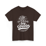 I'm Going To Be A Big Cousin Announcement T-Shirt - Dark Chocolate