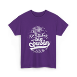 I'm Going To Be A Big Cousin Announcement T-Shirt - Purple