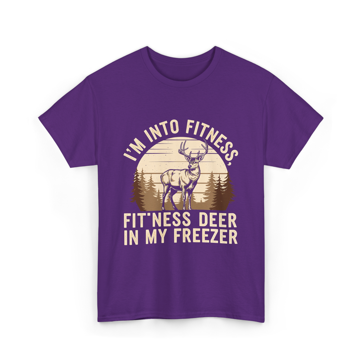 I'm Into Fitness Deer Hunting T-Shirt - Purple