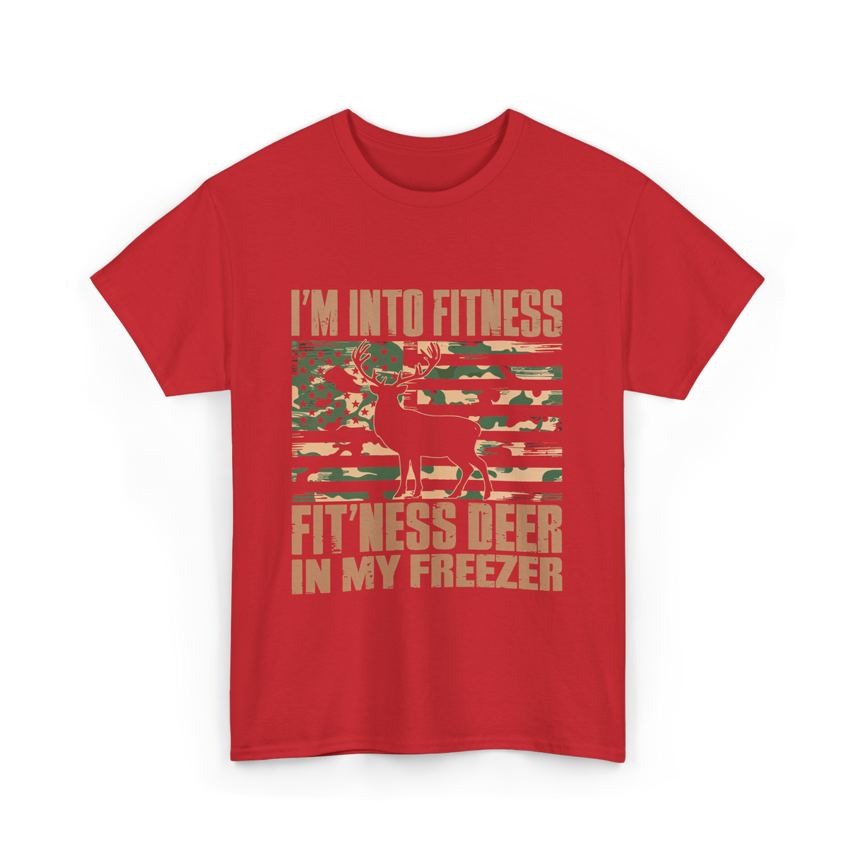 I'm Into Fitness Hunting T-Shirt - Red