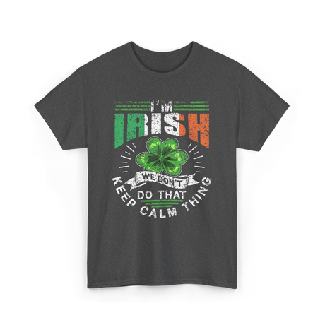 I'm Irish Leprechaun Ireland T-Shirt - Dark Heather