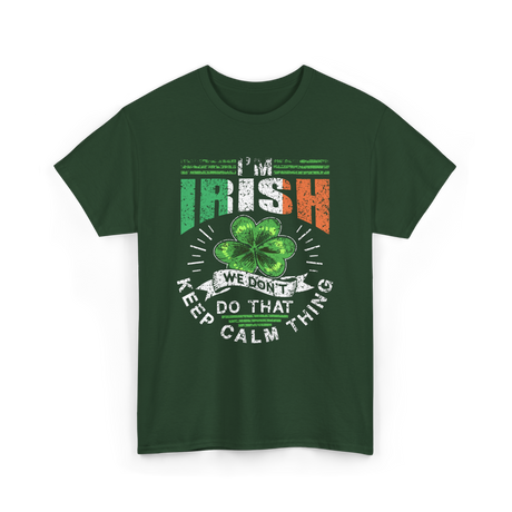 I'm Irish Leprechaun Ireland T-Shirt - Forest Green