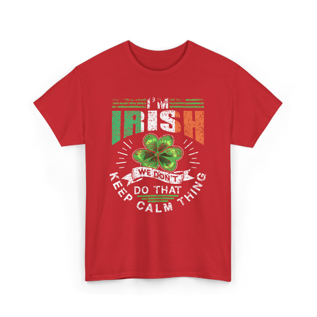 I'm Irish Leprechaun Ireland T-Shirt - Red