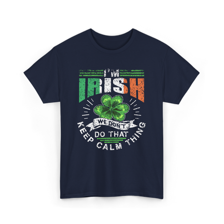 I'm Irish Leprechaun Ireland T-Shirt - Navy