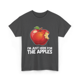 Im Just Here For Apples Apple T-Shirt - Dark Heather