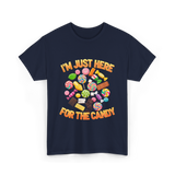 I'm Just Here For Candy Halloween T-Shirt - Navy