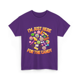 I'm Just Here For Candy Halloween T-Shirt - Purple