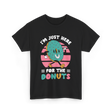 Im Just Here For Donuts Donut T-Shirt - Black