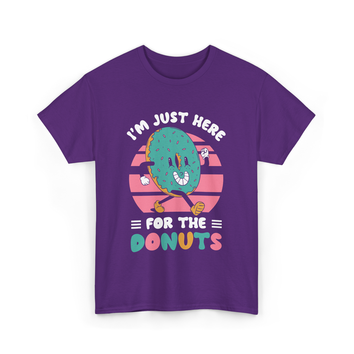 Im Just Here For Donuts Donut T-Shirt - Purple