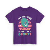 Im Just Here For Donuts Donut T-Shirt - Purple