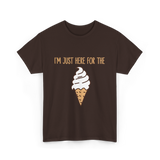 I'm Just Here For The Ice Cream Treats T-Shirt - Dark Chocolate