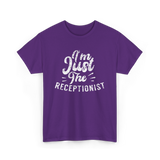 I'm Just The Receptionist T-Shirt - Purple