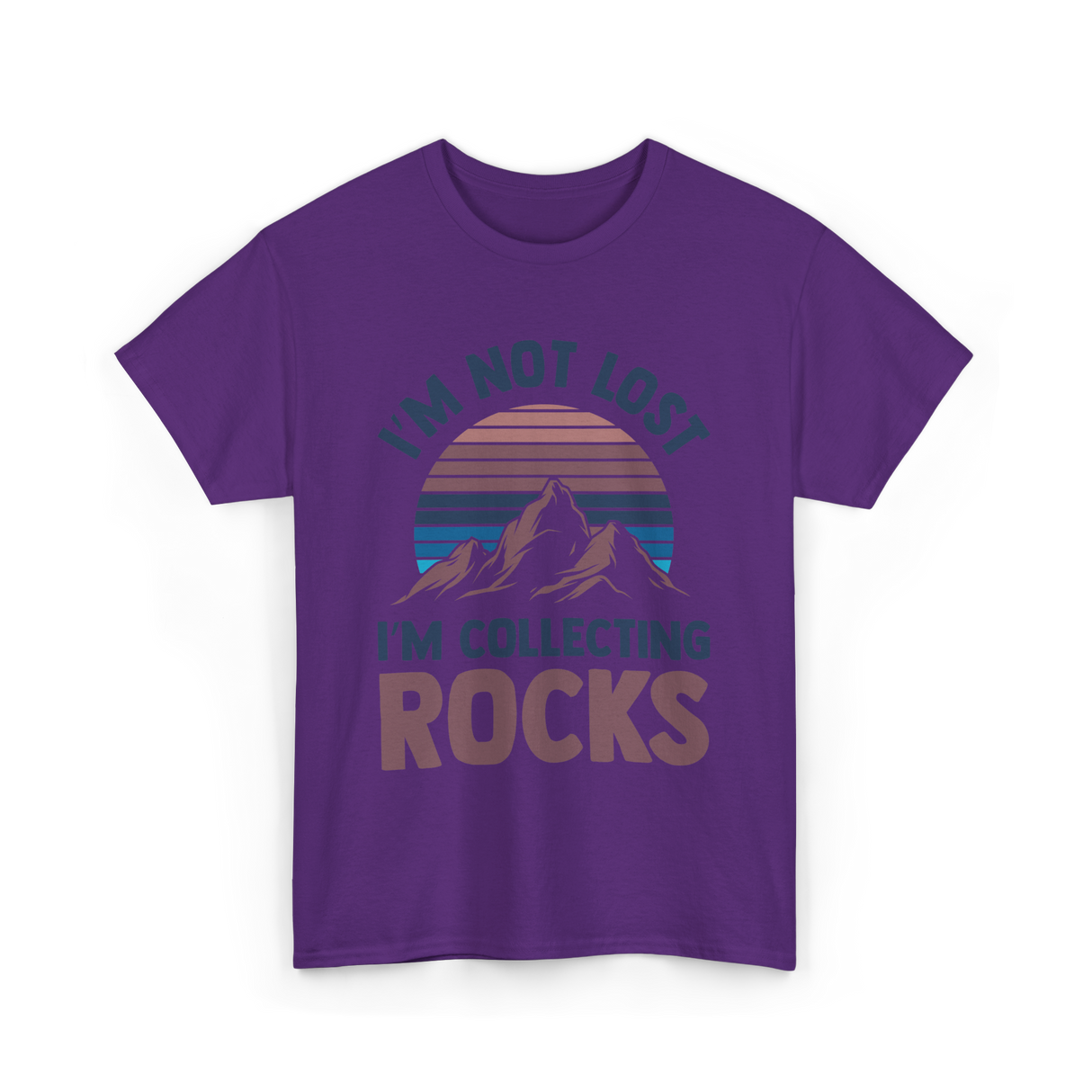 I'm Not Lost Rocks Geology T-Shirt - Purple