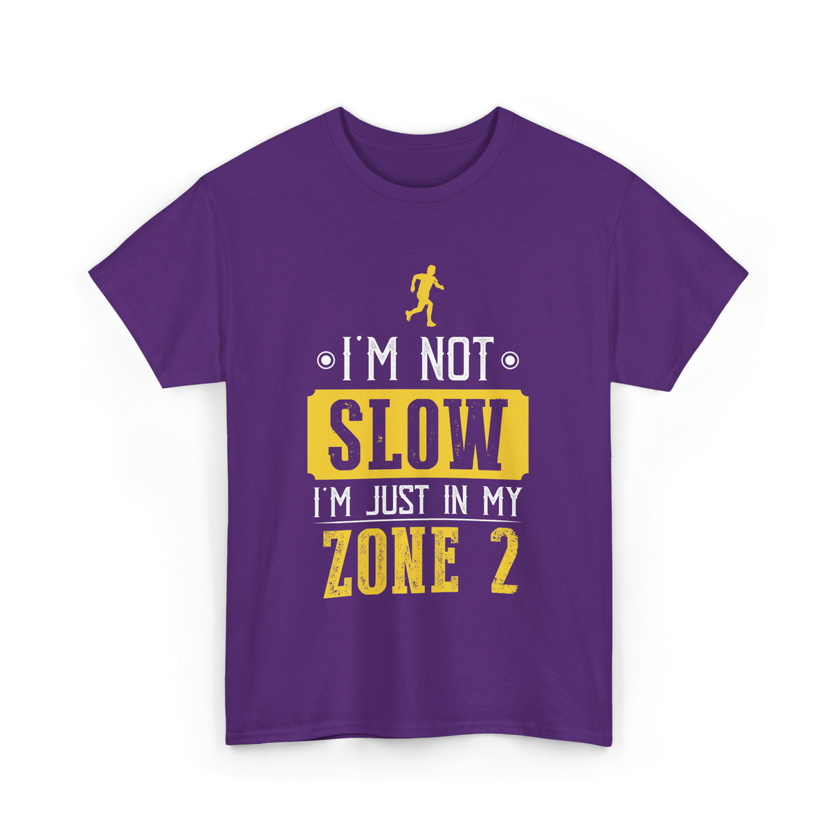 I'm Not Slow Zone 2 Running T-Shirt - Purple