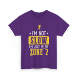 I'm Not Slow Zone 2 Running T-Shirt - Purple