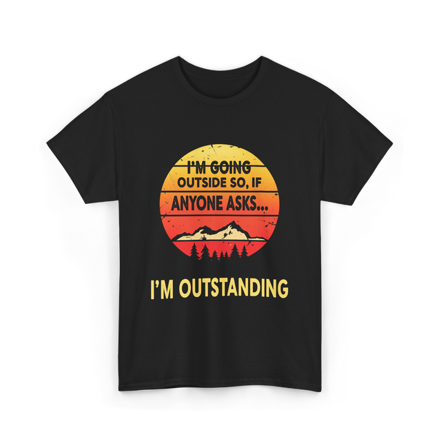 I'm Outstanding Outdoors Nature T-Shirt - Black